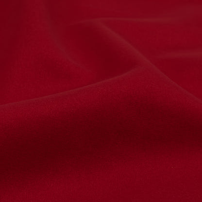 Polyester Drapery Velvet - Scarlet - British Imported Detail