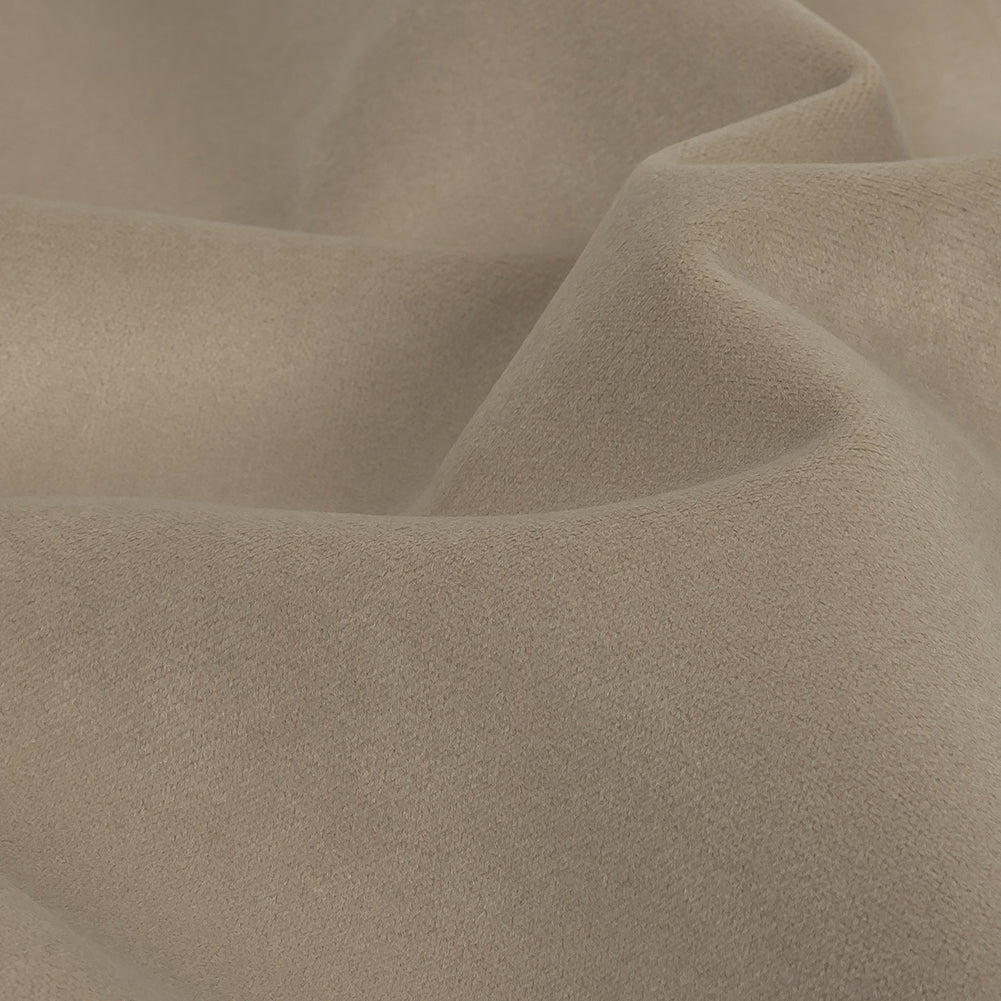 Polyester Drapery Velvet - Sesame - British Imported Detail