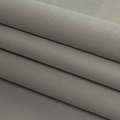 Polyester Drapery Velvet - Silver - British Imported Folded