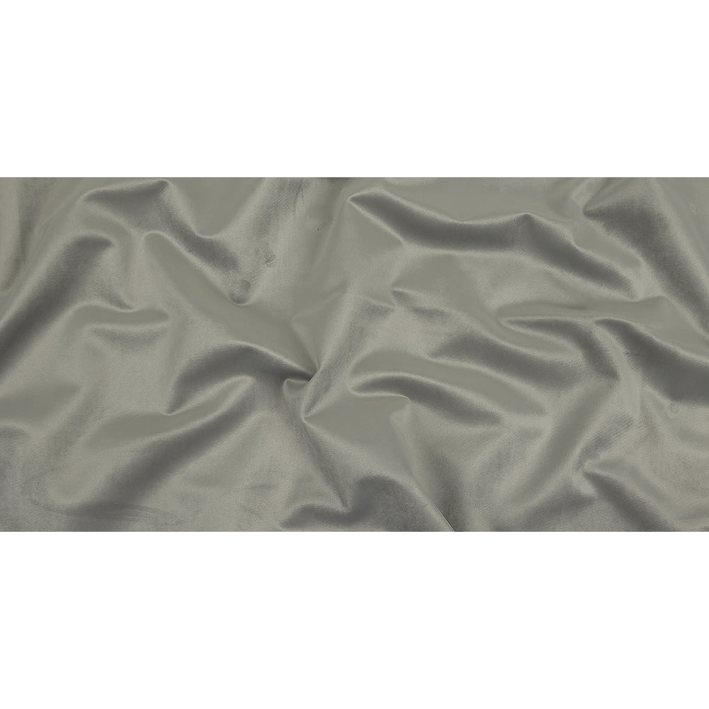 Polyester Drapery Velvet - Silver - British Imported Full