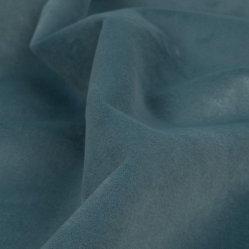 Polyester Drapery Velvet - Sky - British Imported Detail