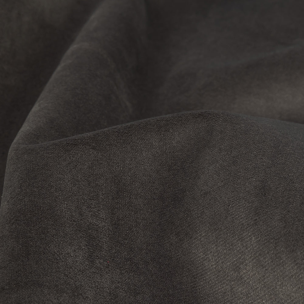 Polyester Drapery Velvet - Slate - British Imported Detail