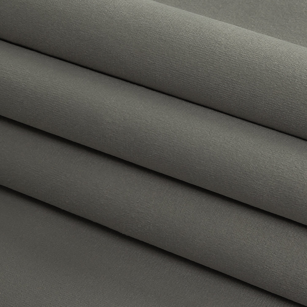 Polyester Drapery Velvet - Smoke - British Imported Folded