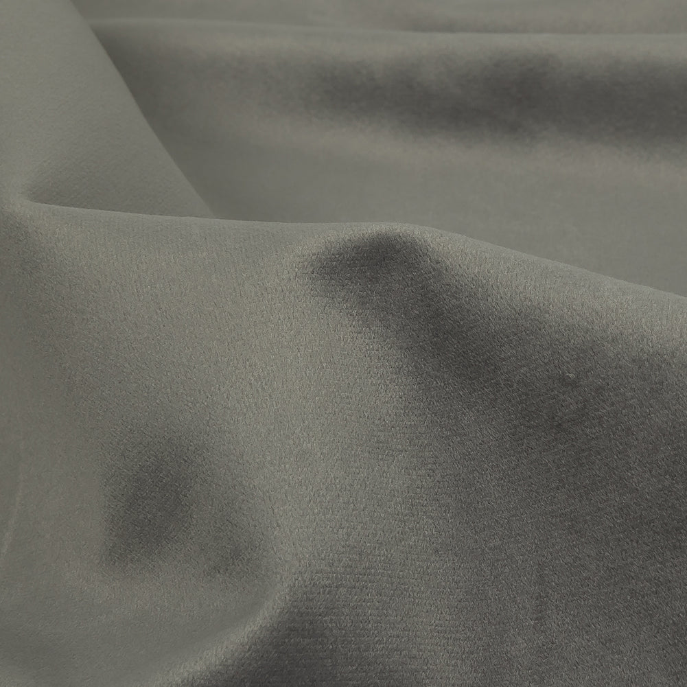 Polyester Drapery Velvet - Smoke - British Imported Detail