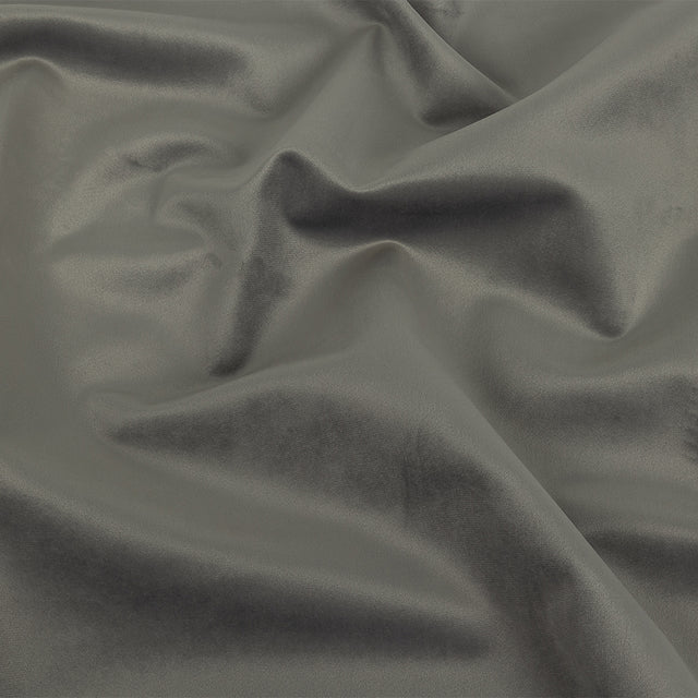 Polyester Drapery Velvet - Smoke - British Imported