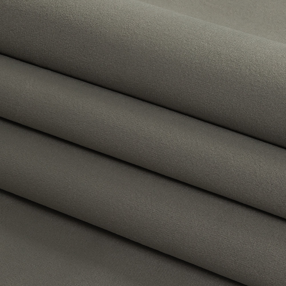 Polyester Drapery Velvet - Stone - British Imported Folded