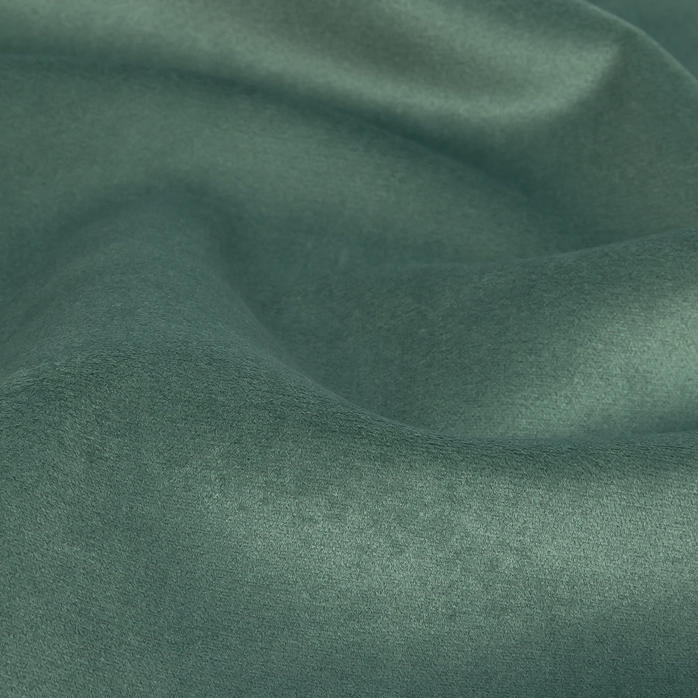 Polyester Drapery Velvet - Teal - British Imported Detail