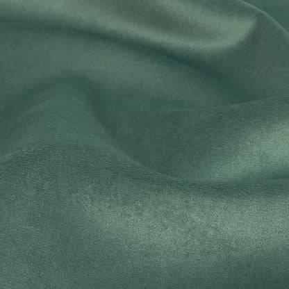 Polyester Drapery Velvet - Teal - British Imported Detail