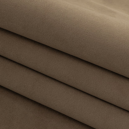 Polyester Drapery Velvet - Toffee - British Imported Folded