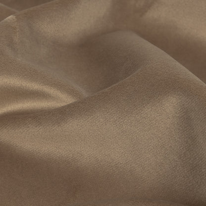 Polyester Drapery Velvet - Toffee - British Imported Detail