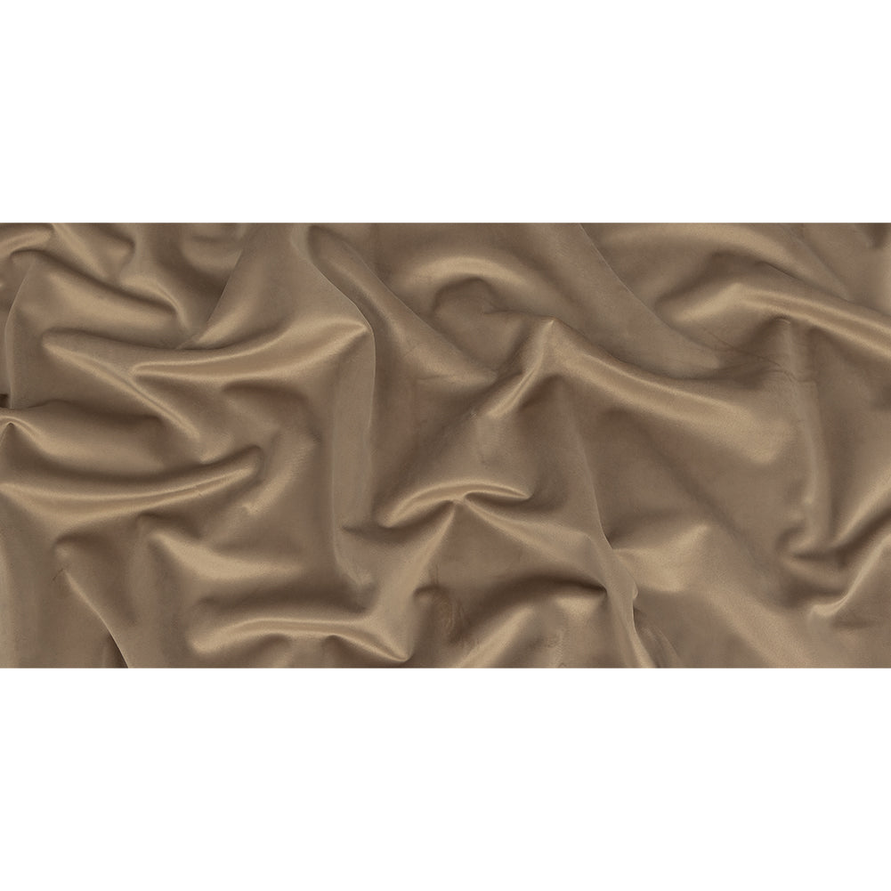 Polyester Drapery Velvet - Toffee - British Imported Full