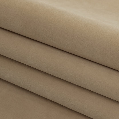 Polyester Drapery Velvet - Vanilla - British Imported Folded