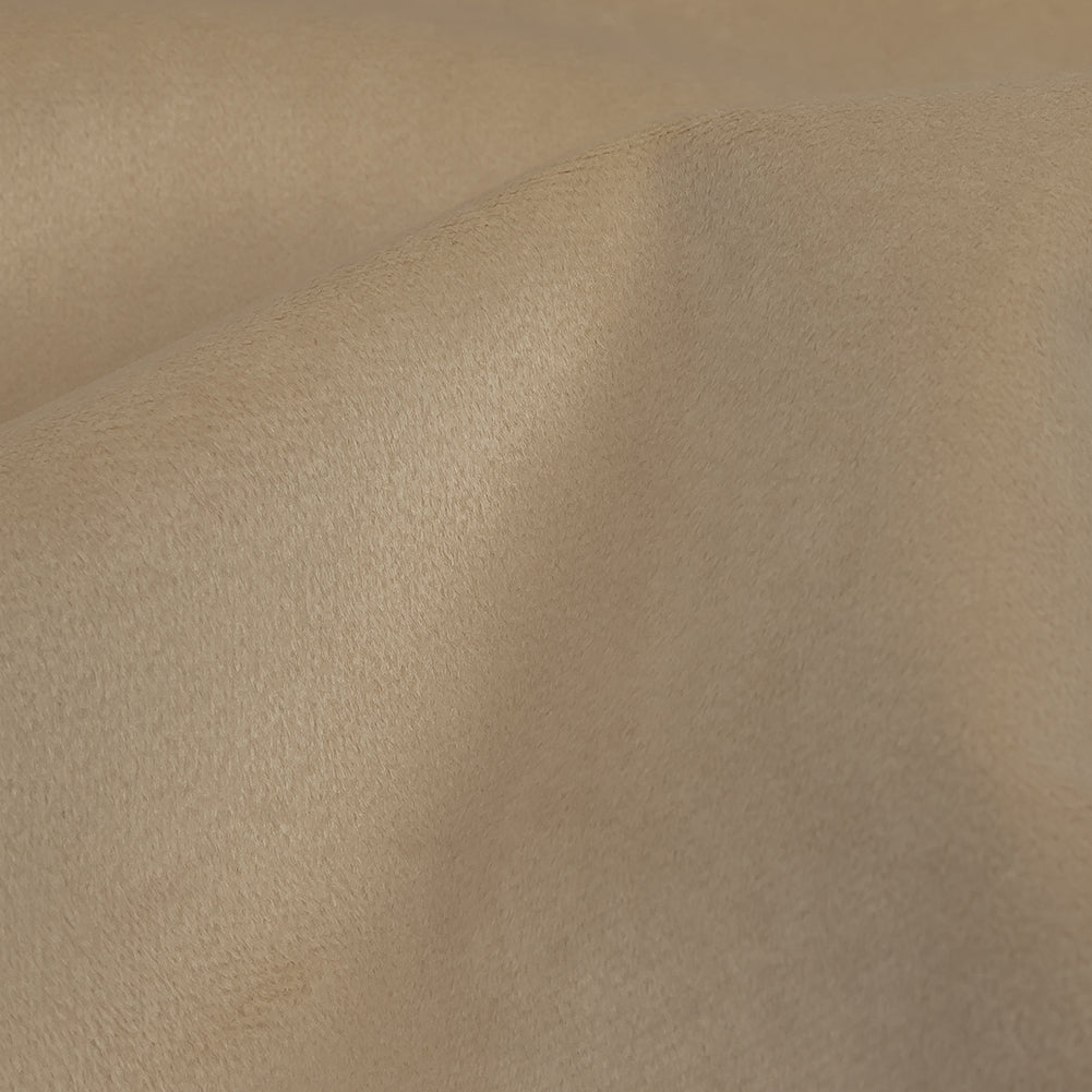Polyester Drapery Velvet - Vanilla - British Imported Detail