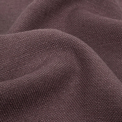 Polyester, Viscose and Linen Woven - Aubergine - British Imported Detail