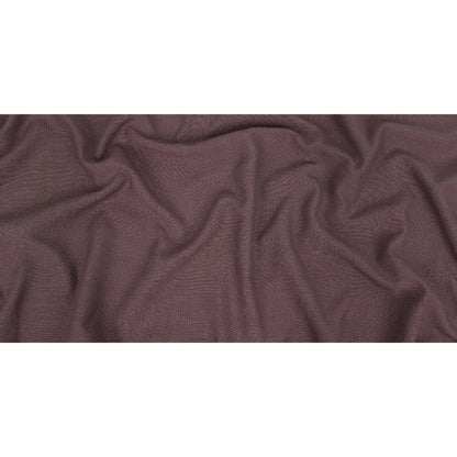 Polyester, Viscose and Linen Woven - Aubergine - British Imported Full