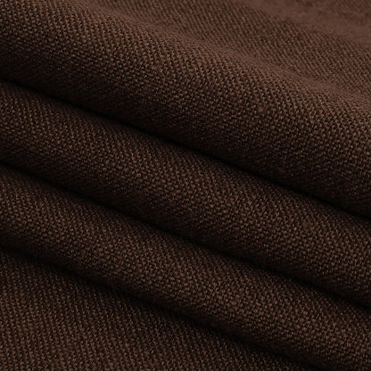 Polyester, Viscose and Linen Woven - Bark - British Imported Folded