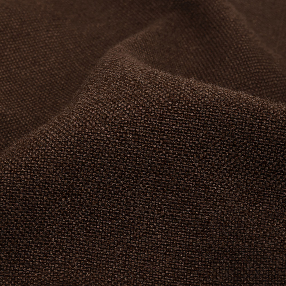 Polyester, Viscose and Linen Woven - Bark - British Imported Detail