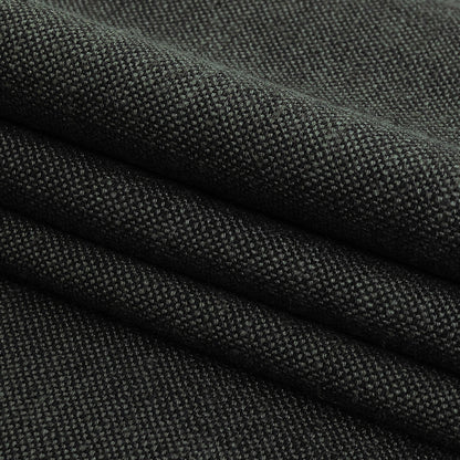 Polyester, Viscose and Linen Woven - Charcoal - British Imported Folded