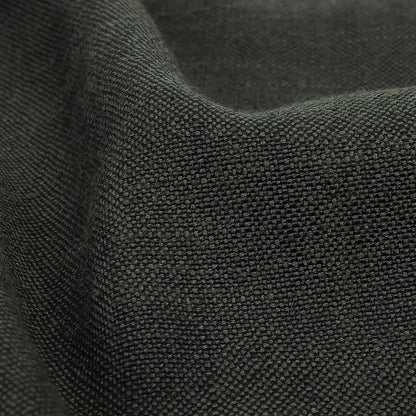Polyester, Viscose and Linen Woven - Charcoal - British Imported Detail