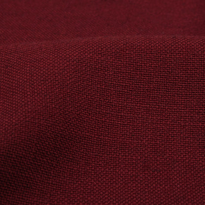 Polyester, Viscose and Linen Woven - Claret - British Imported Detail