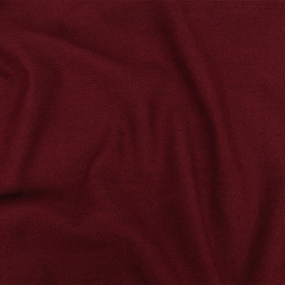 Polyester, Viscose and Linen Woven - Claret - British Imported