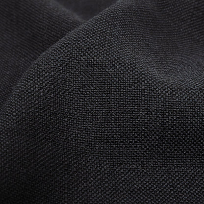 Polyester, Viscose and Linen Woven - Ebony - British Imported Detail