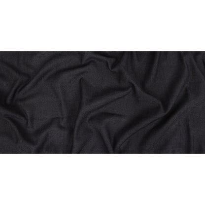 Polyester, Viscose and Linen Woven - Ebony - British Imported Full
