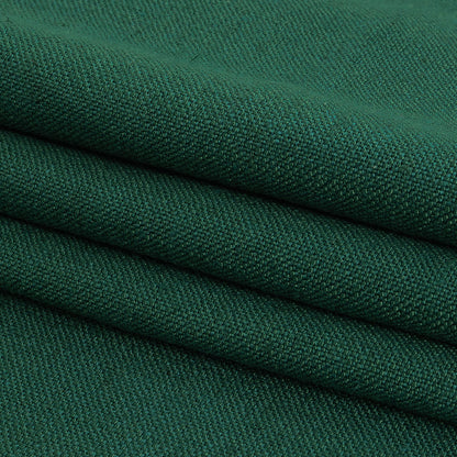 Polyester, Viscose and Linen Woven - Emerald - British Imported Folded