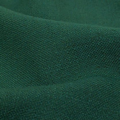 Polyester, Viscose and Linen Woven - Emerald - British Imported Detail