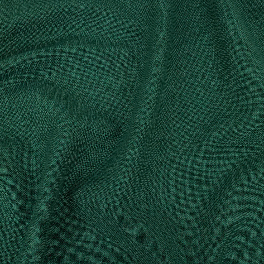 Polyester, Viscose and Linen Woven - Emerald - British Imported
