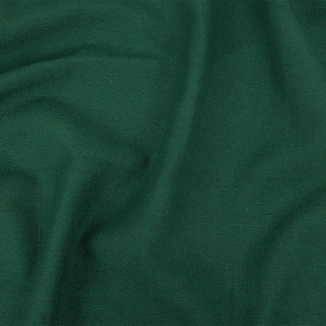 Polyester, Viscose and Linen Woven - Emerald - British Imported