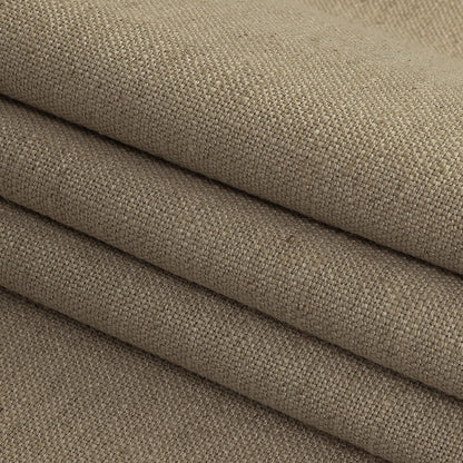 Polyester, Viscose and Linen Woven - Fawn - British Imported Folded