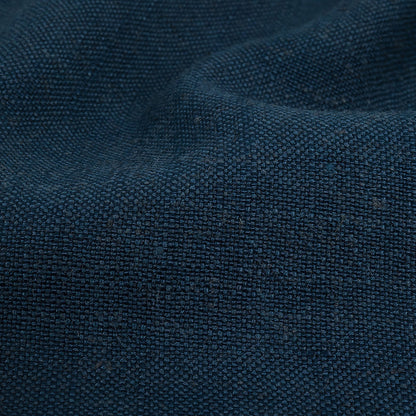 Polyester, Viscose and Linen Woven - Indigo - British Imported Detail