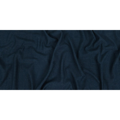 Polyester, Viscose and Linen Woven - Indigo - British Imported Full