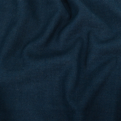 Polyester, Viscose and Linen Woven - Indigo - British Imported