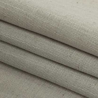 Polyester, Viscose and Linen Woven - Ivory - British Imported Folded