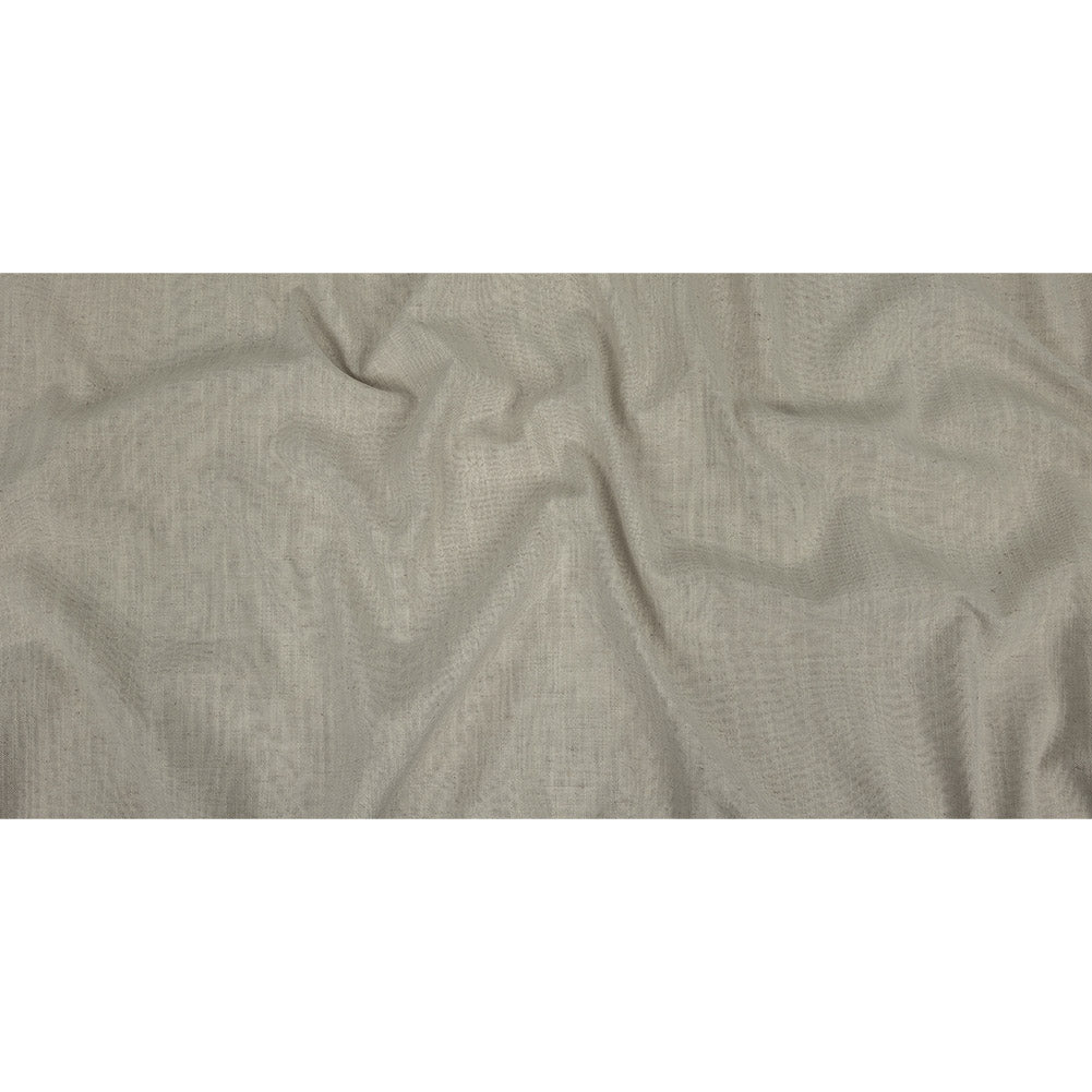 Polyester, Viscose and Linen Woven - Ivory - British Imported Full