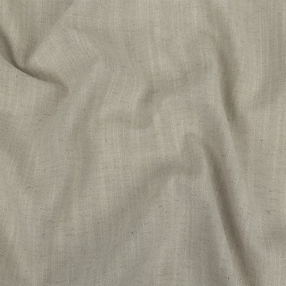 Polyester, Viscose and Linen Woven - Ivory - British Imported