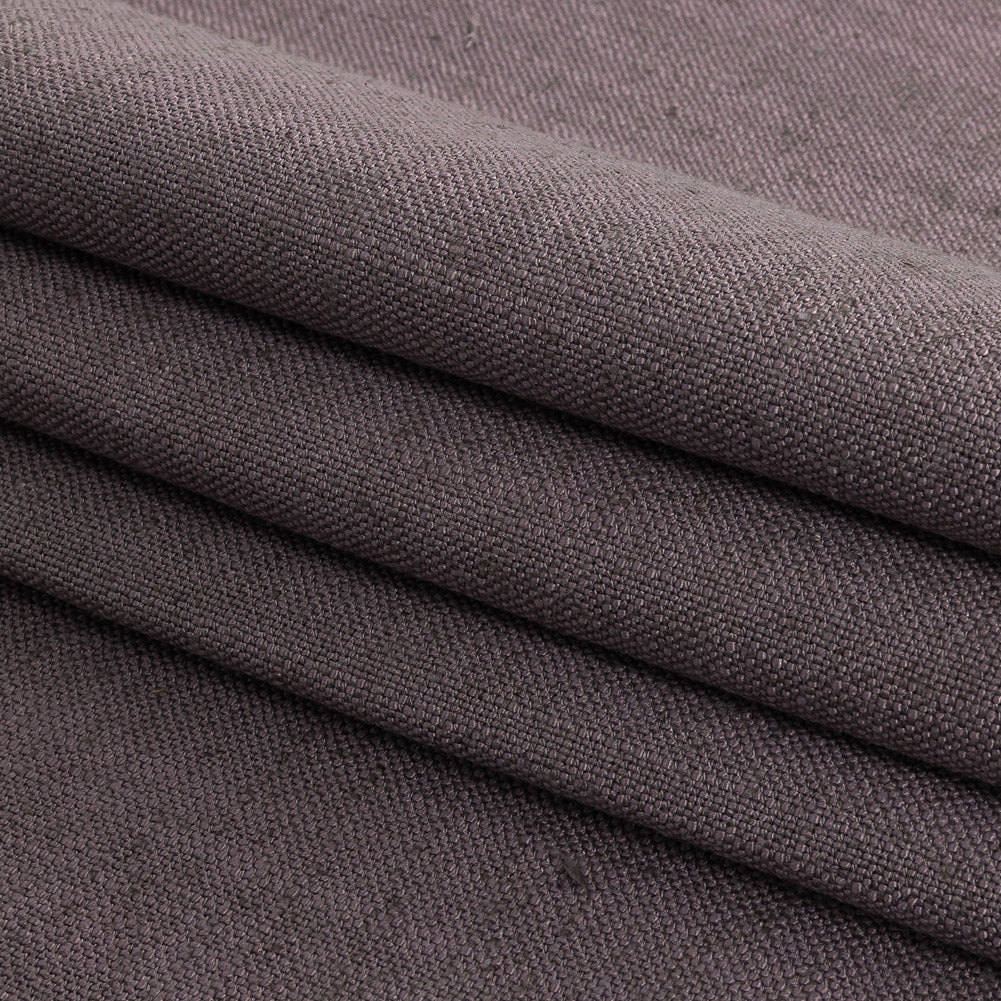 Polyester, Viscose and Linen Woven - Lavender - British Imported Folded
