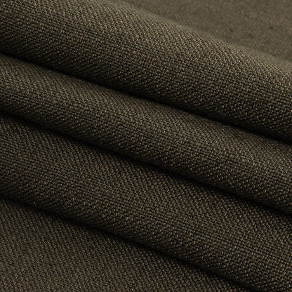 Polyester, Viscose and Linen Woven - Mocha - British Imported Folded