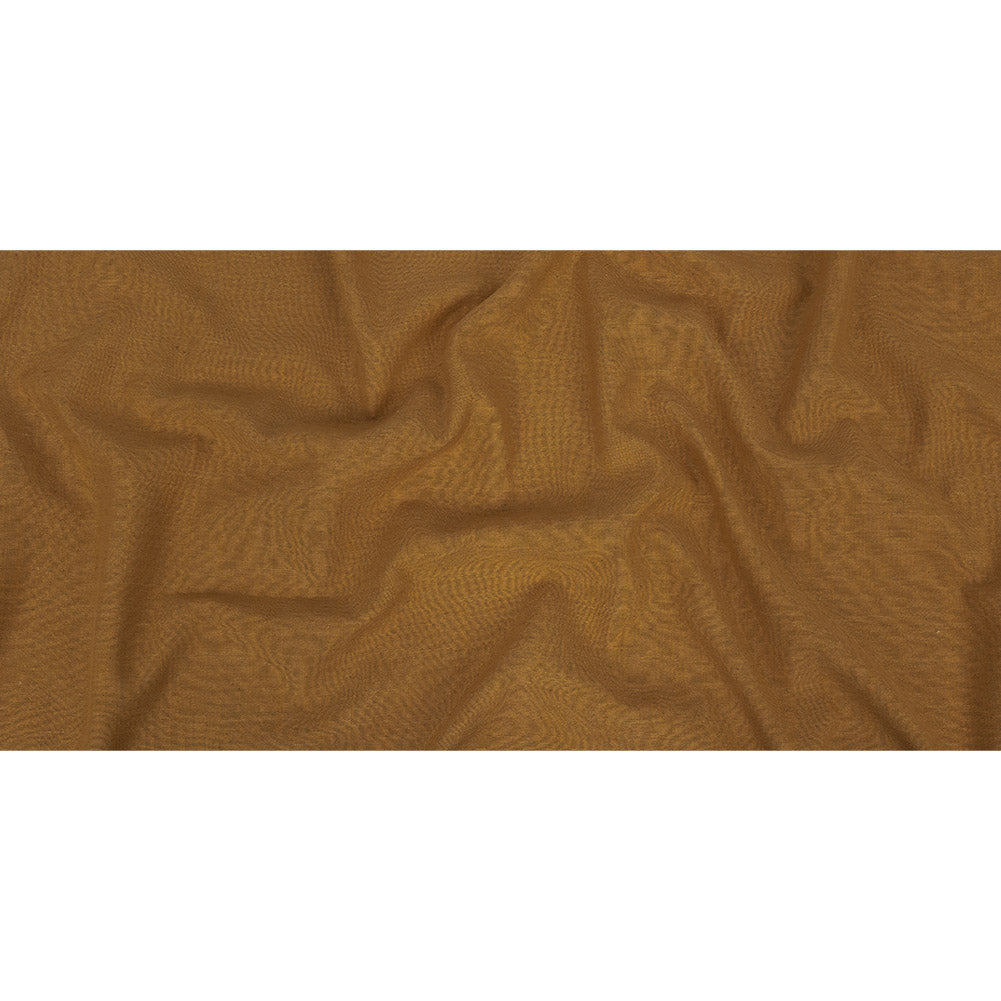 Polyester, Viscose and Linen Woven - Ochre - British Imported Full