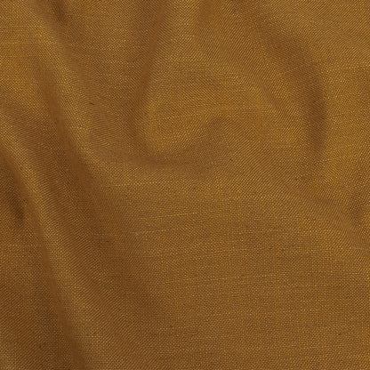 Polyester, Viscose and Linen Woven - Ochre - British Imported