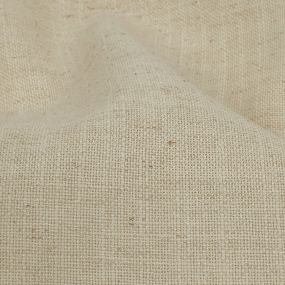 Polyester, Viscose and Linen Woven - Oyster - British Imported Detail