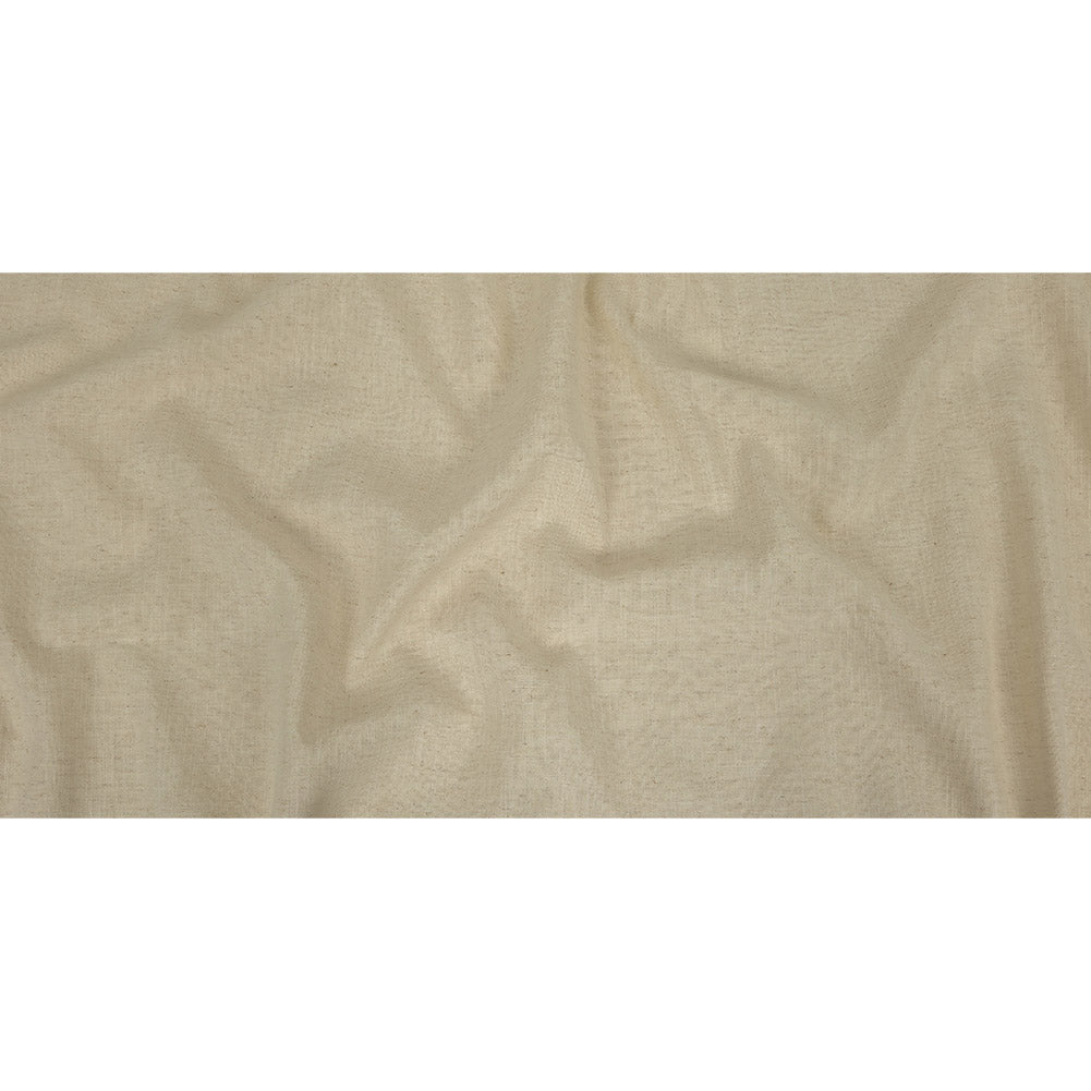 Polyester, Viscose and Linen Woven - Oyster - British Imported Full