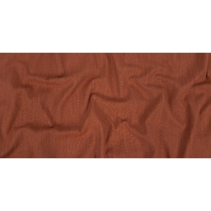 Polyester, Viscose and Linen Woven - Rust - British Imported Full