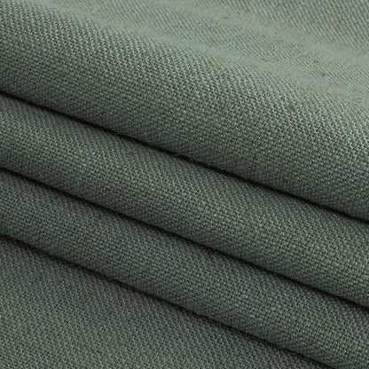 Polyester, Viscose and Linen Woven - Sage - British Imported Folded