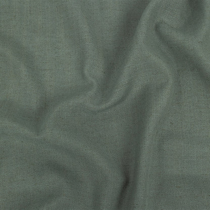 Polyester, Viscose and Linen Woven - Sage - British Imported