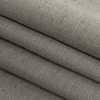 Polyester, Viscose and Linen Woven - Silver - British Imported Folded