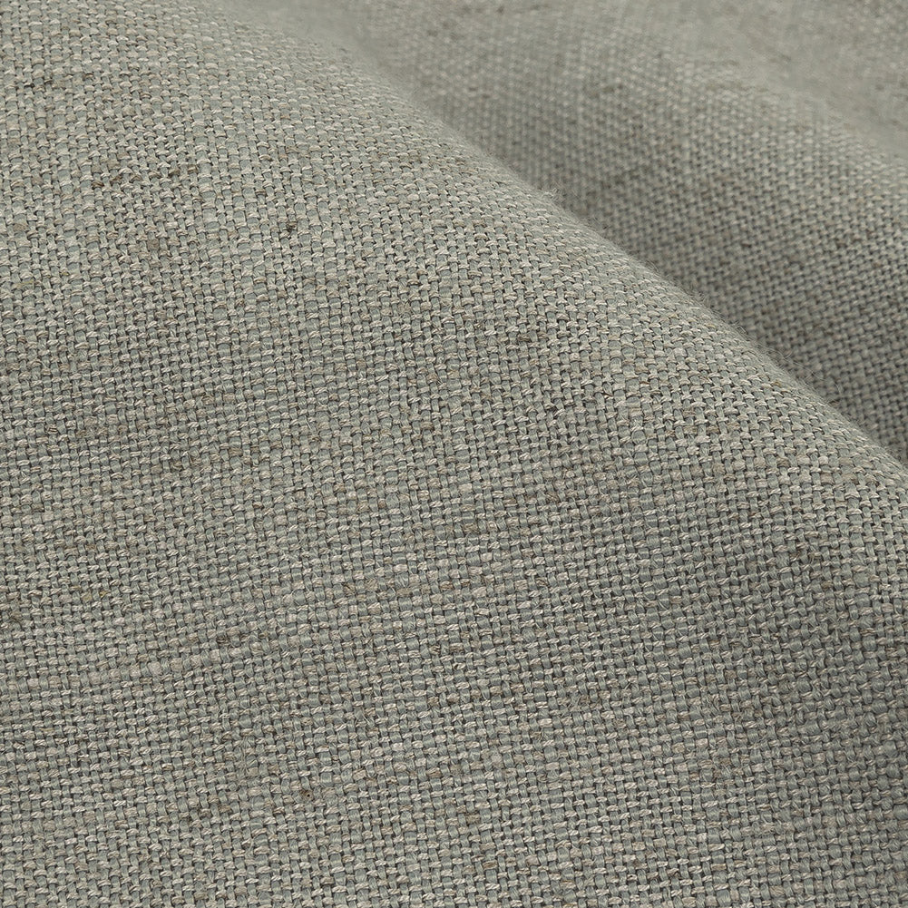 Polyester, Viscose and Linen Woven - Silver - British Imported Detail