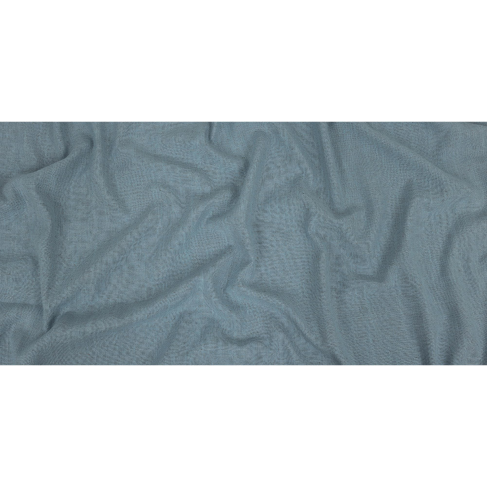 Polyester, Viscose and Linen Woven - Sky - British Imported Full